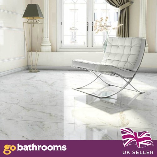 Large polished white marble - polished,