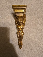 Cherub Angel Head Gold Candle