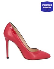 RRP€283 ERNESTO ESPOSITO Leather Pump Shoes US8.5 UK5.5 EU38.5 Red Made in Italy