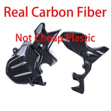 Ninja 400 Z400 2018-2022 2023 Real Carbon Fiber Front Sprocket Cover Chain Guard