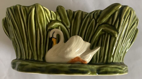 Sylvac riverside swan planter - sylvac,