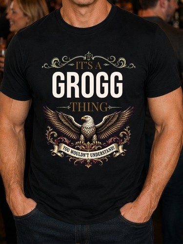 Grogg eagle family name - eagle, men's