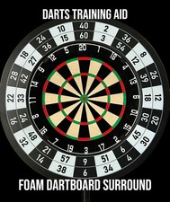 Dartboard Surround Training Aid Darts Scoring Foam Ring Wall Protector Doubles 