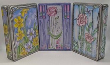 Set of 3 Lovely Floral Pattern Biscuit Tins c2018 by Churchills - No Biscuits
