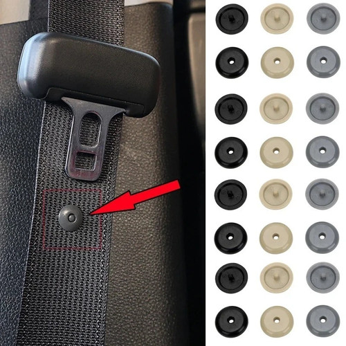 Car seat belt stopper button - belt,