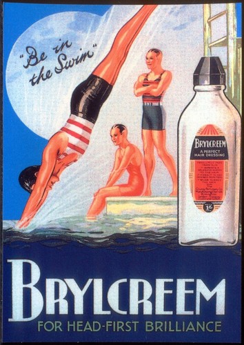 Modern postcard brylcreem - modern, postcard: