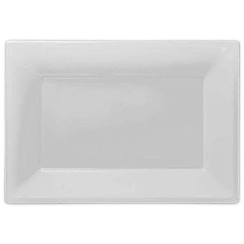 White serving platter plates - white,