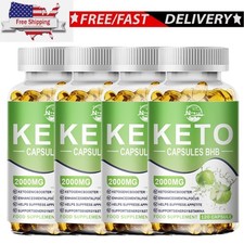 Ketosis Capsules 2000mg - Fat Burn Carb Blocker Energy Metabolism Pills Softgel