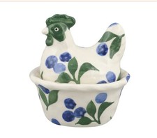 EMMA BRIDGEWATER New BLUEBERRIES SMALL HEN ON NEST 