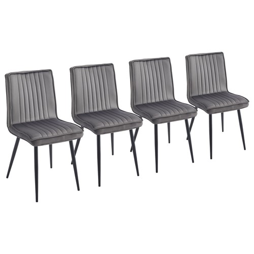 Pcs dining chairs velvet - chairs,