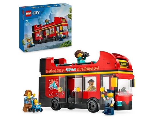 Lego city red double decker - city,