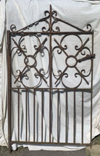 Antique Wrought Iron Garden Gate Heavy Duty c19th Century Blacksmith Made
