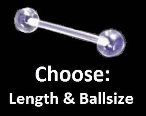 Clear flexi tongue bar - flexi,