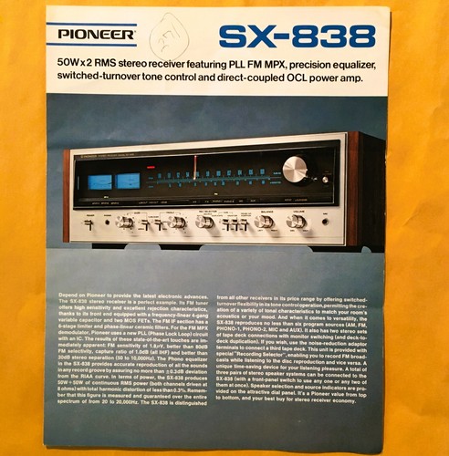 Genuine pioneer 838 - pioneer, sx-838