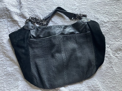 Reiss black leather