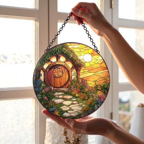 Lotr hobbiton stained glass - stained,