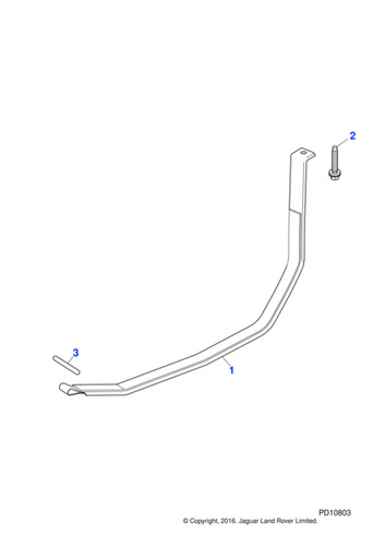 Jaguar fuel tank strap - xk, 5.0