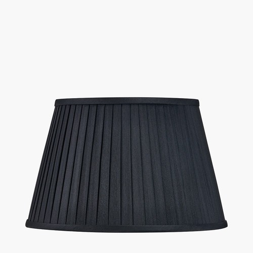 35cm black poly cotton pleated - 35cm,