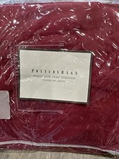 Pottery Barn Megan Dining side chair slipcover red brushed canvas