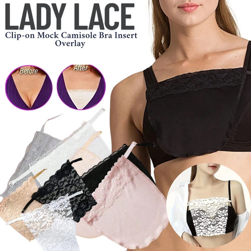 Lady lace clip mock - lady,