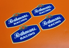 ROTHMANS Racing Logo Classic Car STICKERS 50mm Set of 4 Porsche Model Mardave RC