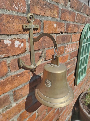 Large brass ship - large, anchor