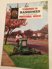 RANSOMES Sims & Jefferies Rare Original 1960s Motor Mowers Sales Brochure