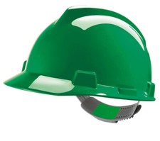 MSA V-GARD SAFETY HELMET GREEN
