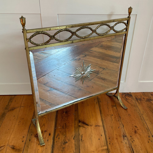 Antique fireguard fireplace - antique,