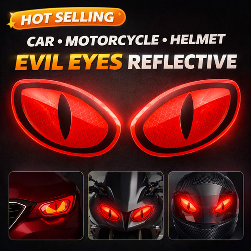 Evil monster eyes reflective - evil,