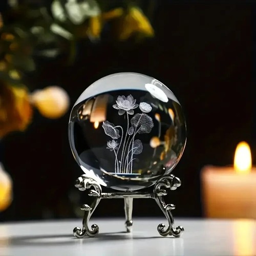 Crystal ball effect glass - crystal,