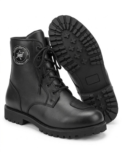 Mens leather sneaker motorbike - sneaker,
