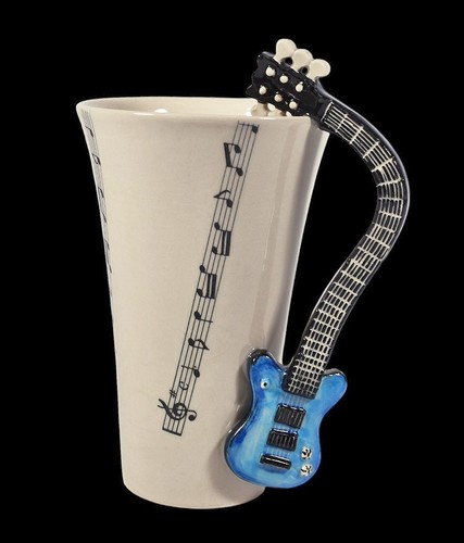 Blue witch hand painted - painted, guitar