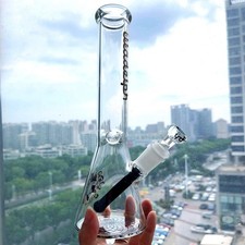 Glass Beaker Bong Downstem Perc Water Pipe Smoking Rig Thick Hookah Bubbler 14mm