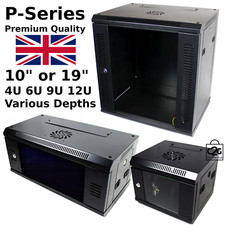19" 10" 4U 6U 9U 12U 15U Network Data Cabinet Comms Wall Rack Patch Panel Switch