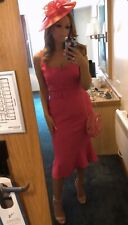Stunning Pink Phase Eight Dress & Hobbs Fascinator - Perfect For A Wedding/races