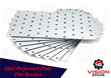 Flat Brackets 2mm Heavy Duty Connecting Joining Plate Galvanised Steel Sheet