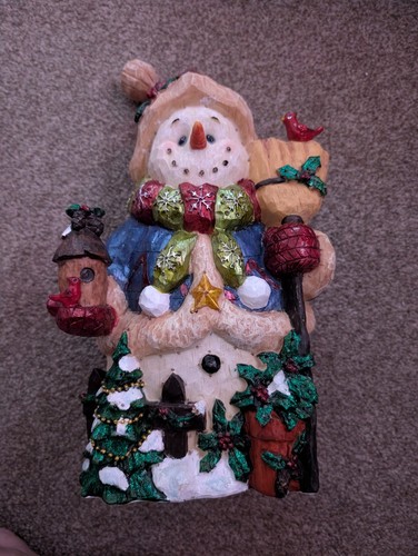 Light fiber optic - light-up, snowman