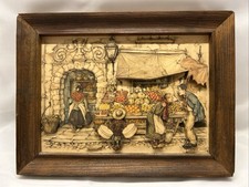 Anton Pieck Textured Diorama Paper Shadow Box "Vegetables and Fruit" 1968