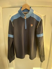 Fila White Line 1/4 Zip Track
