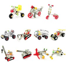 Assembly Metal Toy Racing Car Model Kits Truck Plane Puzzles Set for Kids