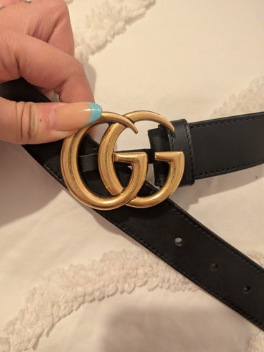 Gucci marmont black leather - gucci,