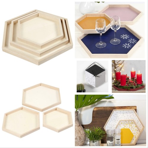 Set wooden serving - 3,