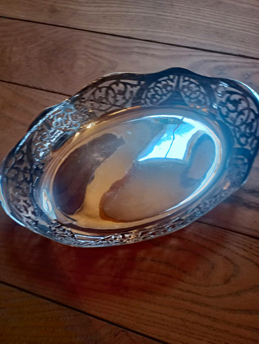 Silver plated pierced - silver,