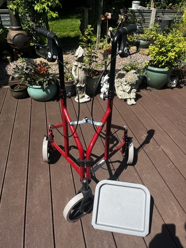 Three wheeled rollator walker - three,