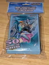 YUGIOH SEALED Pack 50 Yu-Gi-Oh Dark Magician Girl The Dragon Knight Card Sleeves