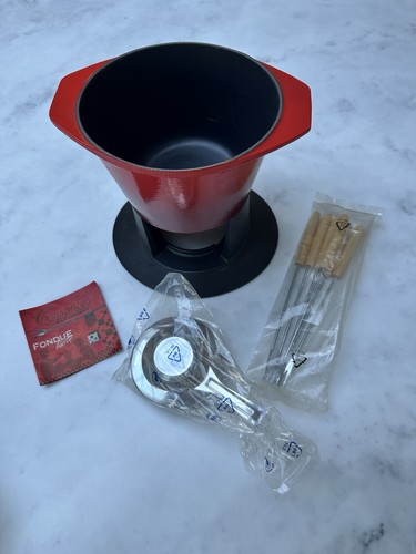 Creuset cast iron fondue - le,