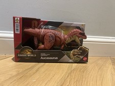 Jurassic World Rebirth Wild Roar Dinosaur Action Figure With Sound - Aucasaurus