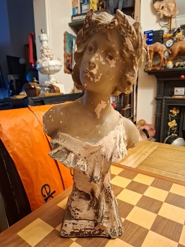 Antique art nouveau - art, distressed