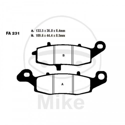 Pair pads ebc fa231hh - pair,